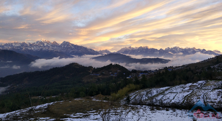 Monring view from Dhap, lower Solukhumbu